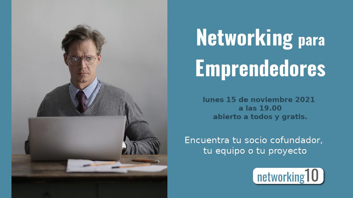 flyer del evento de networking